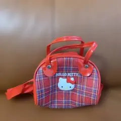 ハローキティ チェック柄ショルダーバッグ