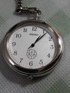 SEIKO 懐中時計 シルバー チェーン付き