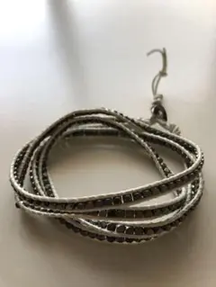 【2本セット】パワー ストーン レザー ブレスレット