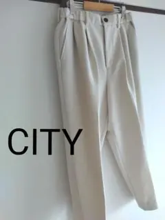 CITY パンツ スラックス ホワイトベージュ レディース Ｍsize