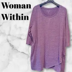 Woman Within 【1X】パープル チュニック レディース　トップス