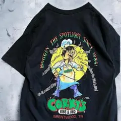 BCMV イラスト Tシャツ ビンテージ 古着 レストラン バーベキュー 豚