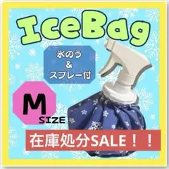 【在庫処分SALE！】スプレー付き氷のう　Mサイズ　氷嚢　アイスバッグ