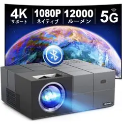 100インチスクリーン付きプロジェクター 12000LM 4K対応