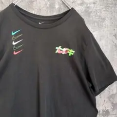 NIKE　両面プリント　ロゴ多数　Tシャツ　カラフル　スポーティ　ナイキ
