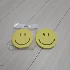 スマイリーフェイス 置物 2個セット