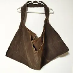 冨澤恭子さんの柿渋染めbag 美品 冨沢恭子 柿渋染め トートバッグ（富沢恭子さん柿渋バッグ）