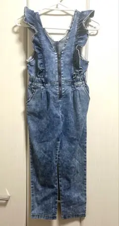 coca デニムフリルサロペット　130