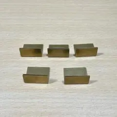 Sin. 日本製 ブラス 真鍮 カードスタンド 5個セット
