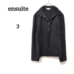 エンスウィート ensuite ブラック スナップ 長袖 シャツ 3