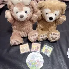 ディズニー シェリーメイとダッフィーのハンドパペット ぬいぐるみ
