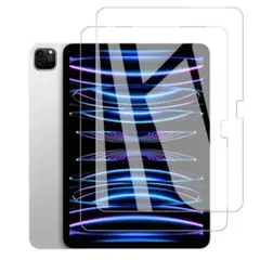 iPad Pro 13インチ M4 用 強化ガラスフィルム 2枚 保護フィルム