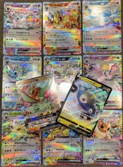 テラスタルフェスex ◼️ブイズコンプ、RR 9枚セット◼️⚪︎オマケ付きRR GX…