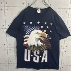 USA古着 Tシャツ 半袖 イーグル プリント