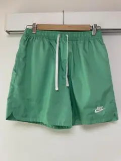 NIKE ウーブン ショートパンツ グリーン Lサイズ ナイロン ハーフ 水陸