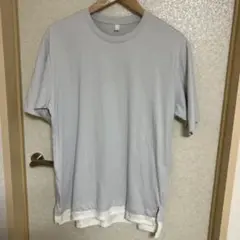 GLOBAL WORK 冷感レイヤードTシャツ メンズLサイズ