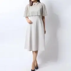 タグ付き♡セルフォード レースコンビケープワンピース