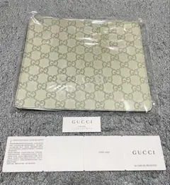 【新品未使用】GUCCI シマ レザーマウスパッド グッチ