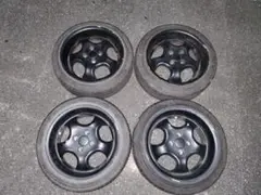 深リムホイール 15×7J+25 100-4H 18年製 165/55R15