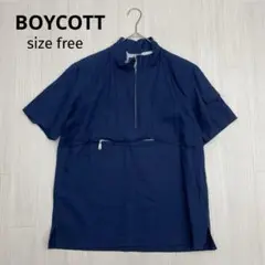 ◆ BOYCOTT ボイコット アノラック 半袖 トップス 日本製 free