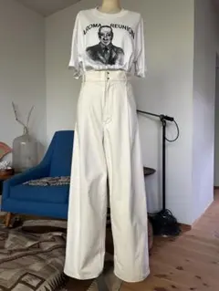 pelleq ハイウエストデニムパンツ　6 roku