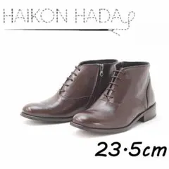 A5076■HAIKON HADA アイコン アダ レザー チャッカブーツ 37