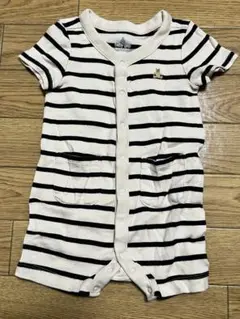 baby gap ストライプロンパース 6-12ヶ月