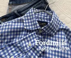 イギリス製　ANGLOBALSHOP Fordmills ギンガムチェックシャツ