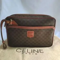 CELINE マカダム柄 セカンドバッグ ハンドバッグ ヴィンテージ