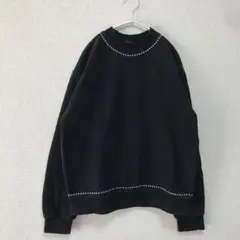 【INDIBRAND】インディブランド　ブラックスウェット トレーナー L-LL