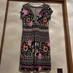 FIFILLES Paris 花柄半袖ワンピース