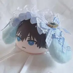 ヘッドドレス おまんじゅう ちびぐるみ ぱぺっと ぬいぐるみ ぬい垂れ耳羽リボン