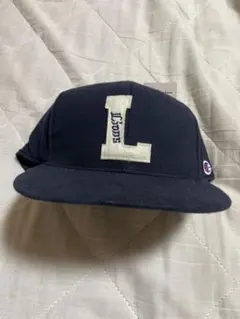 未使用　埼玉西武ライオンズ　Champion ネイビーキャップ L Lions