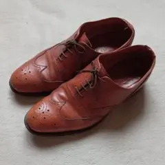 英国製 CHEANEY チーニー ウイングチップ ブーツ UK8 茶★レザー