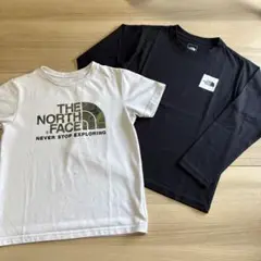 ノースフェイス　スモールスクエアロゴ　長袖 Tシャツ　140　カモロゴT おまけ