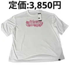 【匿名配送】adidas W FLOWER リニア LOGO ポリ Tシャツ