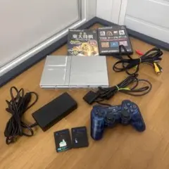 PlayStation 2 本体 クリアブルーコントローラー付き