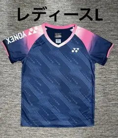 YONEX バドミントンシャツ ネイビー/ピンク