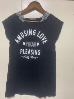 SPICE LIP 黒 Tシャツ AMUSING LOVE 140