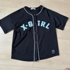 X-GIRL ロゴプリント 半袖シャツ 140cm