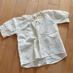 ホワイトフリルシャツ 95cm