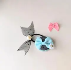 ラッキーカラー＆推しカラーヘアゴム　ライトブルー