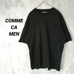 コムサメン　Tシャツ 半袖　綿100% カジュアル　胸ポケット　シンプル　M