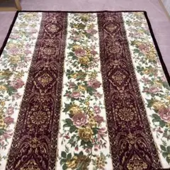 二枚合わせ　襟付き　厚手毛布　ダブル　280x210