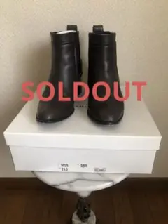 CARVEN カルヴェン サイドゴア ショートブーツ ダークブラウン 23㎝