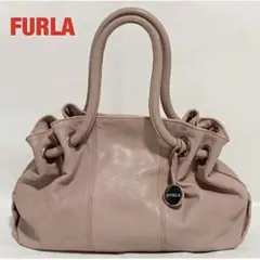 【人気】FURLA フルラ ハンドバッグ レザー カルメン チャーム付き