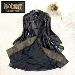 未使用タグ付★ジュノジャーニー★定価38万円 ロングレザーコート 羊革 本革