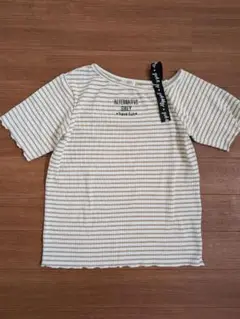 美品　ALGY 　デザインカットソー　 半袖 トップス　160