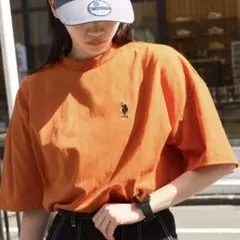 U.S. POLO ASSN. Tシャツ ダークオレンジ M