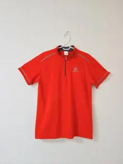 美品 ルコック le coq sportif GOLF 豪華ロゴ刺繍 高品質